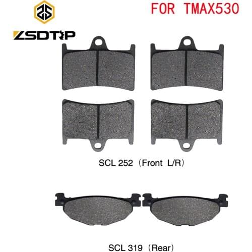 ZSDTRP for Yamaha FJR1300 TMAX530 2013 Motorcycle Brake Pads Front and Rear Brake Disks Pads