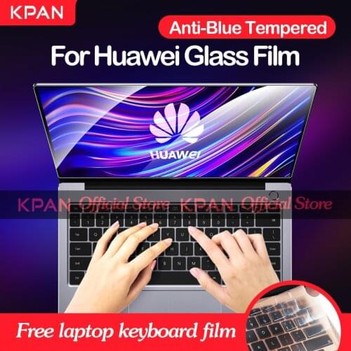 Kpan Anti-Blue Tempered Glass Film 2020 MateBook 13 D14 15 X Pro honor magic book 14 15 16 Screen Protector For Huawei Laptop