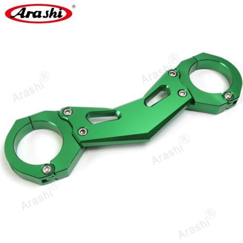CNC Front Fork Brace Clamp For KAWASAKI Z900 2017 2018 2019 Motorcycle Balance Shock Kit Absorber Damper Bracket Support Green