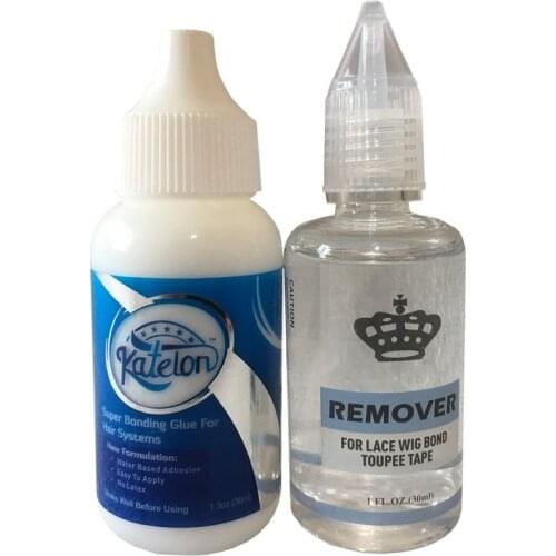 1 bottle 1.3 Oz 38 ml Katelon super adhesive glue glue for wigs colle perruque remover for hair glue