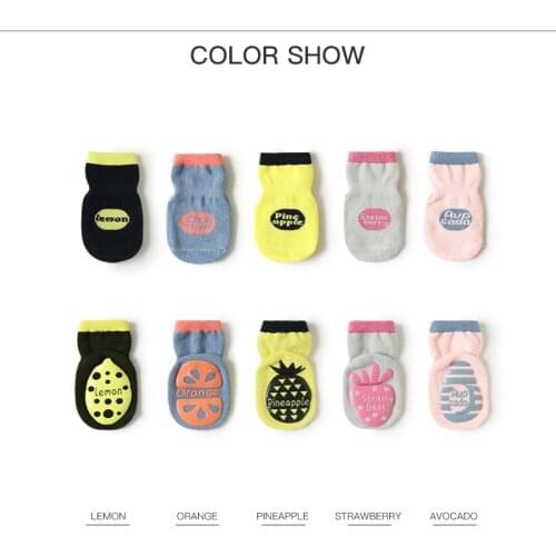 1 Pair 5 Colors Childrens Summer Kawaii Socks Tube Socks Combed Cotton Non-slip Floor Socks Soft Toddler Shoes For Baby Kids