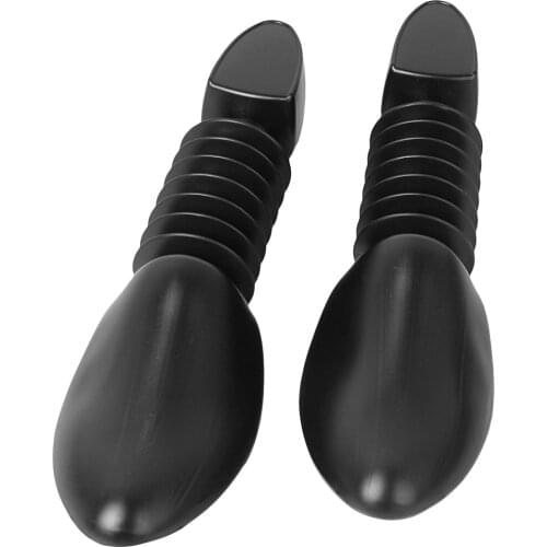 1 Pair Black Plastic Shoe Tree Shoe Stretcher Shaper with Stretch Spring Width and Length for Men US Size 7.5-11.5