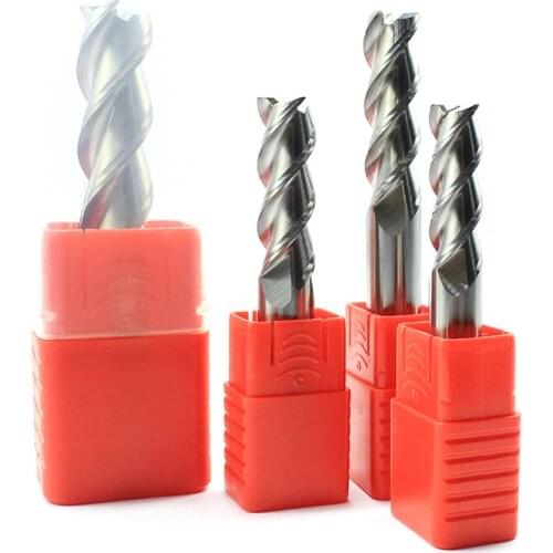 1pc 3 Blade HRC60 Diameter 1MM-12MM Standard Endmills Aluminum Milling Cutter Tungsten Steel CNC Machine End Mills For Aluminum