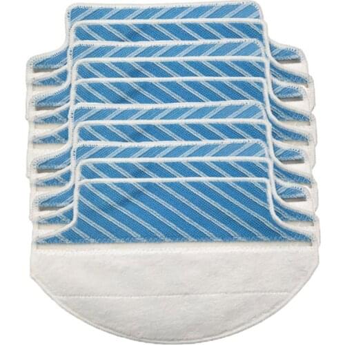 10pcs/lot Washable cloth mop pad replacements for Ecovacs DT85 DT83 DM81 DM85 DM86 vacuum cleaner microfiber mop pad accessory