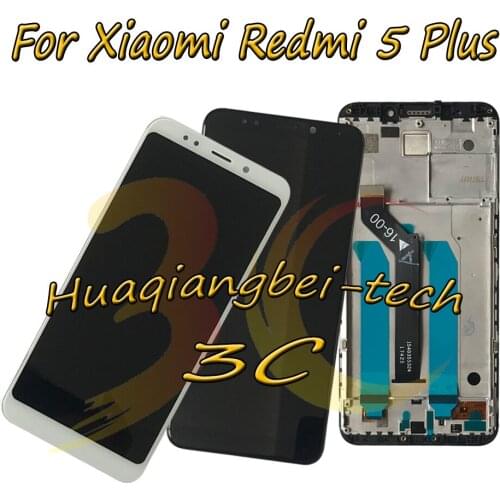 5.99'' New For Xiaomi Redmi 5 Plus Full LCD DIsplay + Touch Screen Digitizer Assembly With Frame 100% Tested
