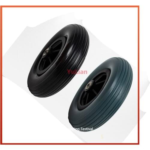 8 inch PU tire 200 * 50mm electric wheelchair solid tire front wheel