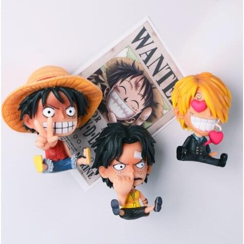 One Piece Fridge Magnet Three-dimensional 3D Magnetic Sticker Personality Creative Cute Fridge Sticker Decoration Stickers LD428