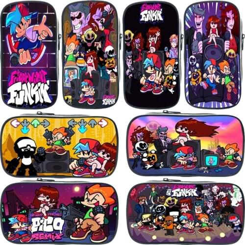 3D Print Friday Night Funkin Pencil Case Student Pencil Bag School Supplies Children Cute Pencil Pouch Boys Stationery Pen Bag