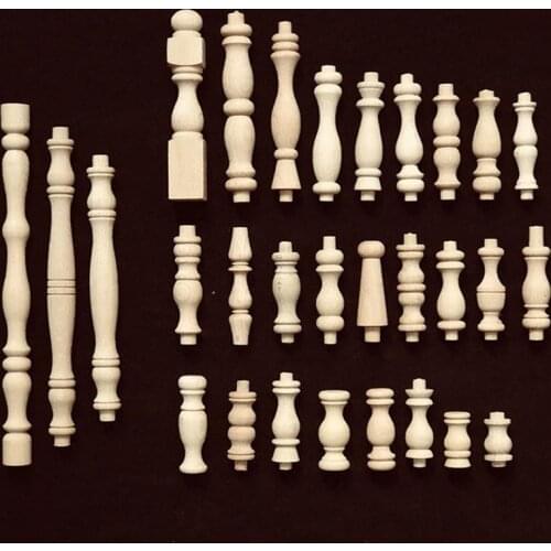 European style Wood Furniture Legs Covered bridge Wine cabinet fence Upright Railing decor accessories Home Decoration