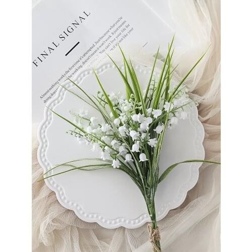 Photography Props Simulation Lily Of The Valley Green Plants Home Decorations Background Accessories For Photo Studio Fotografia