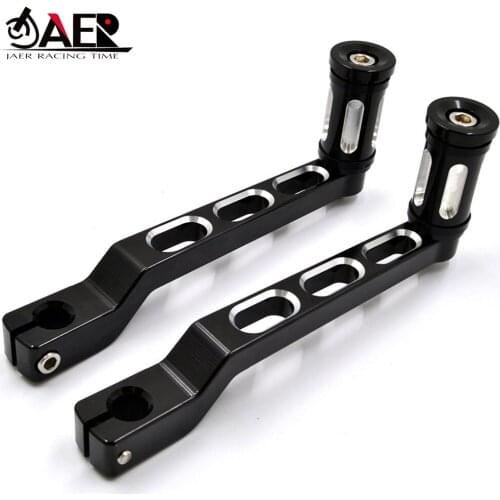 JAER Aluminum Heel Toe Shift Lever Peg Shift Lever Edge Shifter Pedal Peg for Harley Touring Road Glide Softail