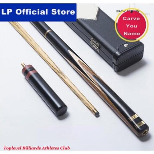 LP Billiard Cue Handmade 3/4 Piece Snooker Cue Kit with Case with 6'' Extension Gentleman Snooker Stick Cue 10mm Tip with Gifts