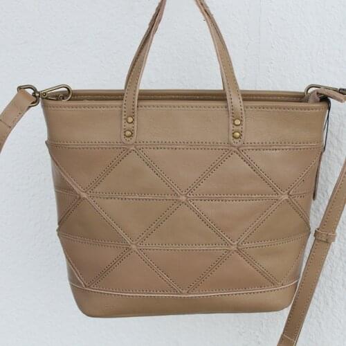 Patchwork Design Cowhide Handbags Women Bags Retro Top Quality Bucket Female Shoulder Messenger Bag Real Leather Top-Handle Bags