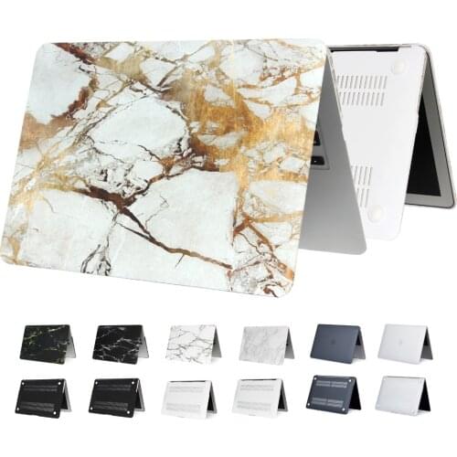 EGYAL Marble Matte Hard laptop case For Macbook Air 13 11 Pro 15 Retina 12 inch Case with Touch Bar for New Pro ID cover A1932
