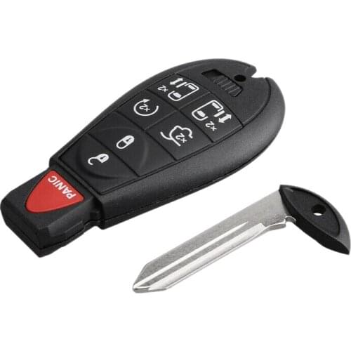 NEW-Car Remotes 7 Button Key Fob Compatible for Chrysler Town Country 2008-2015 Dodge Grand Caravan 2008-2014