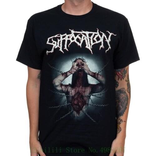 Authentic Suffocation Jesus Wept Death Metal T Shirt S 2Xl New Tee Shirt Short Sleeve Tops
