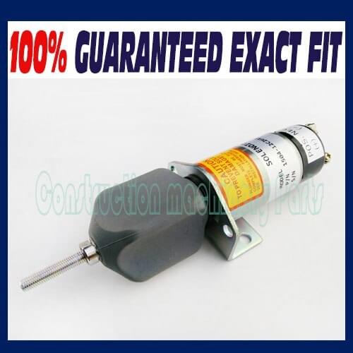 Fuel Shutoff Shut Down Stop Solenoid fit 1504-24, 1504-24C2U1B1S1 for Kubota DF-750 Choke Solenoid 24V