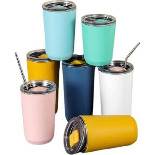 360/460/560ML Portable Reusable Coffee Cups PP Material Travel Mug With Lid Outdoor Water Cup Leakproof Eco-friendly Bpa Free