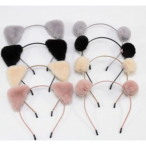 Japanese Hair Accessories Women Girls Cat Ears Headband Accessories Sexy Head Band Multicolor Styling Tools Headwear Neko