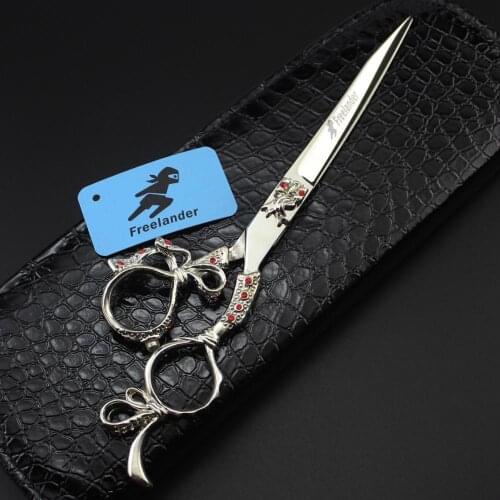 7.0" Professional Butterfly personality Bow Pet Grooming Scissors Dog Cutting Hair Scissors groomer dogs Pet Shears JP440C