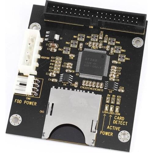 SD SDHC SDXC MMC Card to IDE 40Pin 3.5inch Male Adapter