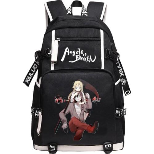 Angels of Death Anime Bag Large-capacity schoolbag Students creative personality fashion casual backpack laptop bag