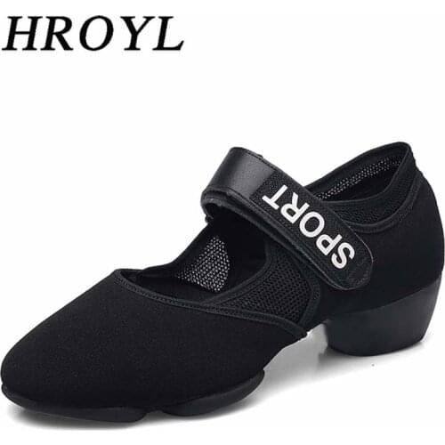 Womens Adult Low-heel Soft-soled Shoes Ballroom Dance Summer Mesh Latin Dancing Shoes Breathable