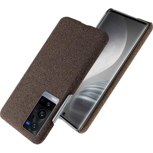 Cloth Texture Fit Case For VIVO X60 Pro Plus X 60 Pro Coque Luxury Febric Antiskid Cover For Vivo X60 Pro+ 5G X60pro Capa Funda