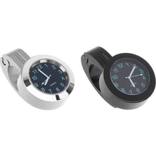 Universal Waterproof Bike Watch Glow In Dark Clock Motorcycle Alluminum Alloy Dial Mini for Mounting Bicycle Handlebar Dropship