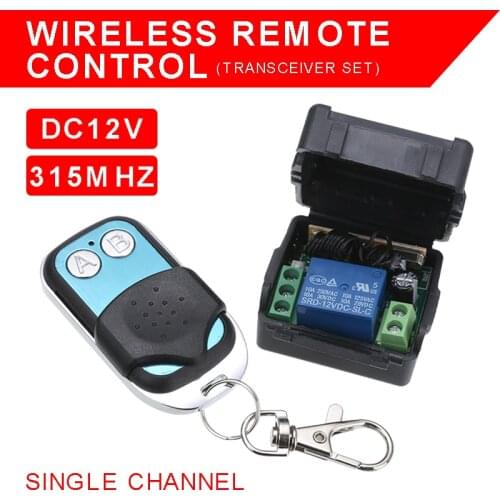 DC 12V Wireless Remote Control Radio Relay Switch Transceiver Receiver Universal 315MHZ Remote Controller Switch Relay Module