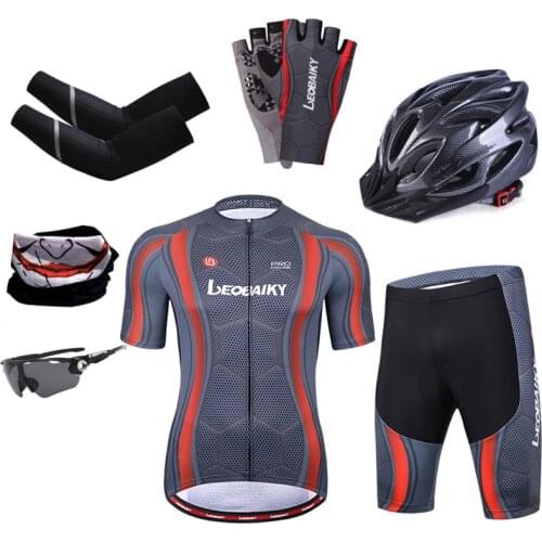 Pro Team Cycling Outfit Men Bike Jersey Set Summer Short Sleeve Sports Suit Mtb Wear Bicycle Clothing Male Riding Equipment