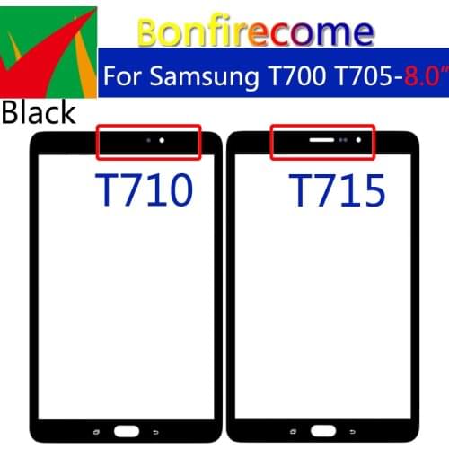 10Pcs\Lot For Samsung Galaxy Tab S2 8.0" 2015 T710 T715 Touch Screen LCD Sensor Outer Glass Panel Replacement