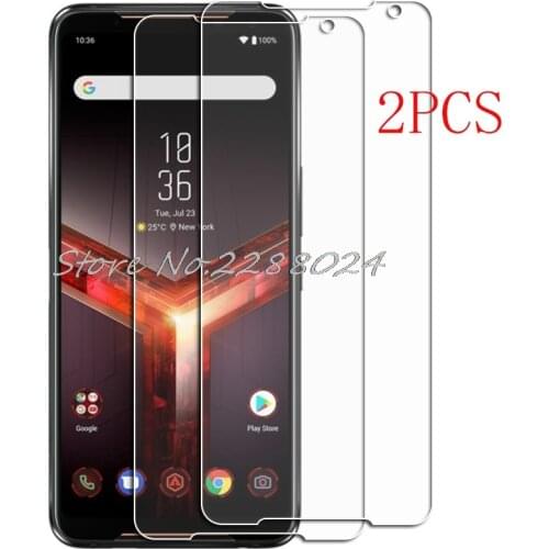 2PCS FOR Asus ROG Phone 3 Clever High HD Tempered Glass Protective On ASUS_I003D, ZS661KS, I003DD, I003D Screen Protector Film