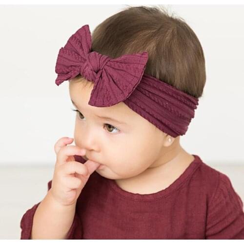 3pcs/set baby hair band set girls bow elastic hair band twisted cable design headscarf hair accessories childrens headwear