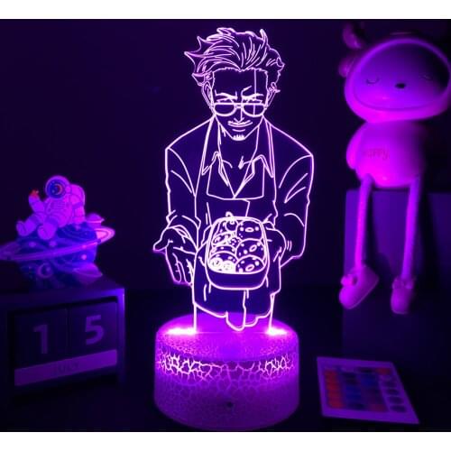 3D LED Lamp The Way of the Househusband Gokushufudo Night Light Tatsu Figure for Room Decor Boys Kids Bithday Gift Dropshipping