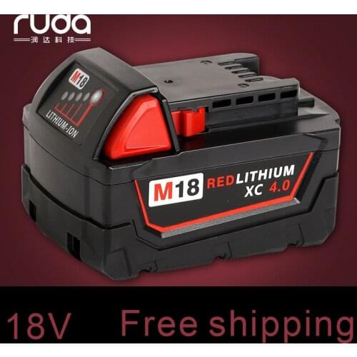 For Milwaukee Mil 18V 4000mAh power tool battery 4932352071,4932430063,M18BX,M18B,48-11-1850,982-2,M18,48-11-1815,48-11-1820