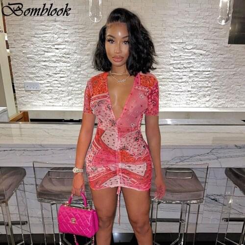 Bomblook Summer Short Sleeve Dresses