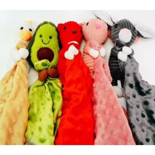 Baby Soother Appease Towel Soft Animal Doll Teether Infants Comfort Sleeping Nursing Cuddling Blanket Toys Shower Gifts