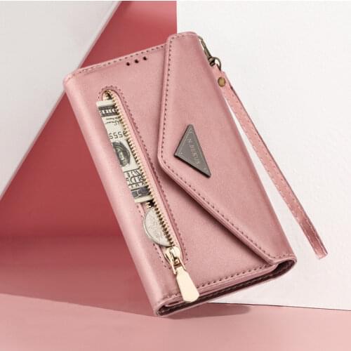 Wallet Card Holder Crossbody Phone Case For iPhone SE 2020 12 11 Por Max mini XS XR X 8 7 6 Plus Shoulder Bag Lanyard Cover