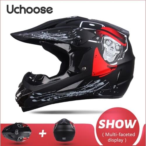 Motorcycle Helmet Mens Cross-Country Rally Helmet Full Cover Racing Motorcycle Helmet Mountain Downhill For Kids