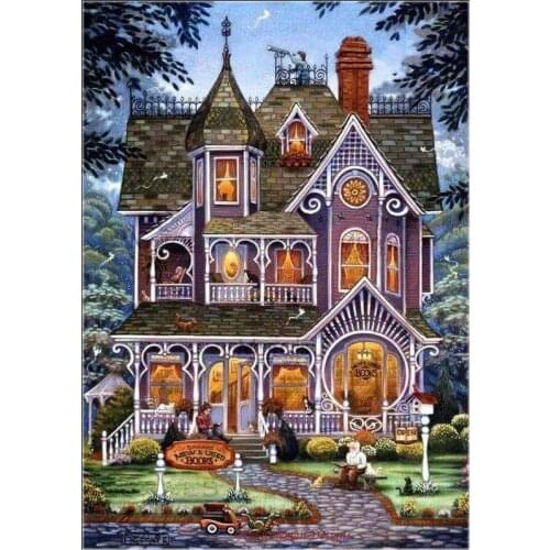 Embroidery Counted Cross Stitch Kits Needlework - Crafts 14 ct DMC Color DIY Arts Handmade Decor - Village Bookstore