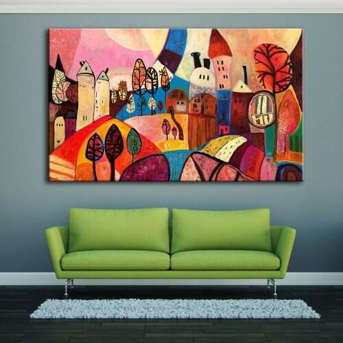 Spray Print Canvas painting back to future picture on wall loft room decoration Graffiti art watercolor poster no frame