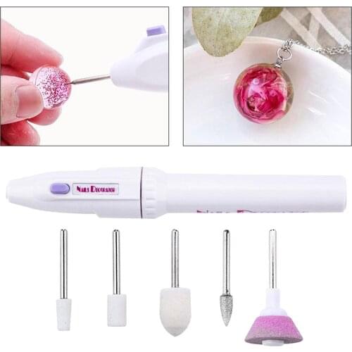 Portable Compact Electric Rotary Tool Kit Resin Jewelry Nail Tools