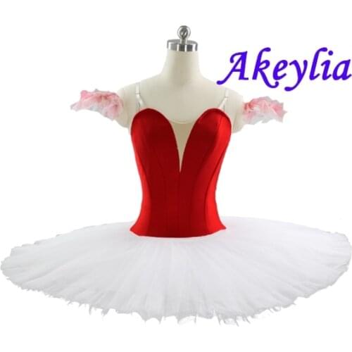 Professional ballet tutu Red white for chilren Without Decoration Platter Tutu black Pink Plain Pink Pancake Tutu ballet costume