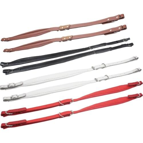 One Pair Adjustable Synthetic Leather Accordion Shoulder Straps for 16-120 Bass Accordions