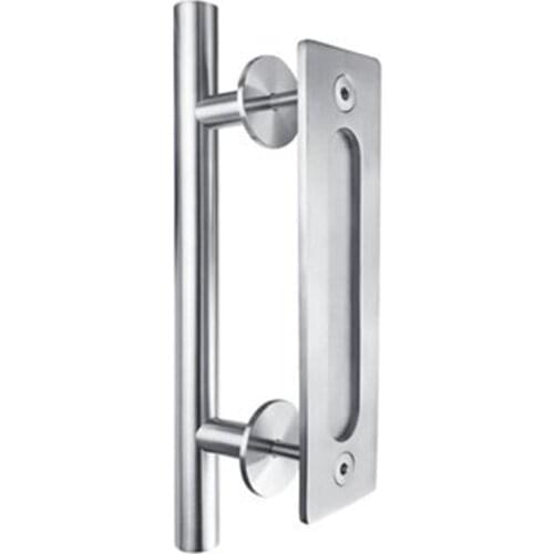 304 Stainless Steel Sliding Barn Door Pull Handle Wood Door Handle Black Door Handles For Interior Doors Handle