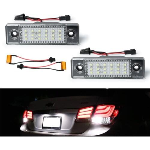 Diamond White LED License Plate Light Lamp For Chevrolet Chevy Cruze Limited Spark Tag Light Canbus Error Free