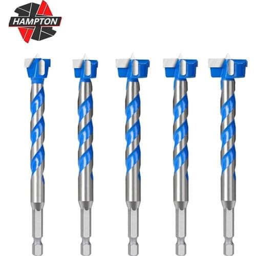 1pc 1/4" Shank Masonry Drill Bits 16-25mm Hole Opener Carbide Concrete Spiral Core Drill Woodworking Power Tool Accessories