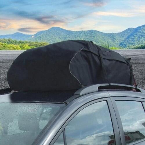 Universal Car Roof Bag Space Saving Easy To Install Storage Bag SUV Roof Travel Storage Bag 15 Cubic Large Capacity Storage Bag