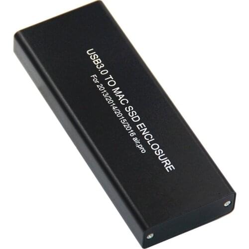 XT-XINTE Upgraded Hard Disk Box Usb3.0 to Mac SSD Case Enclosure A1466 A1465 for Macbook Air Pro Retina 2013 2014 2015 2016